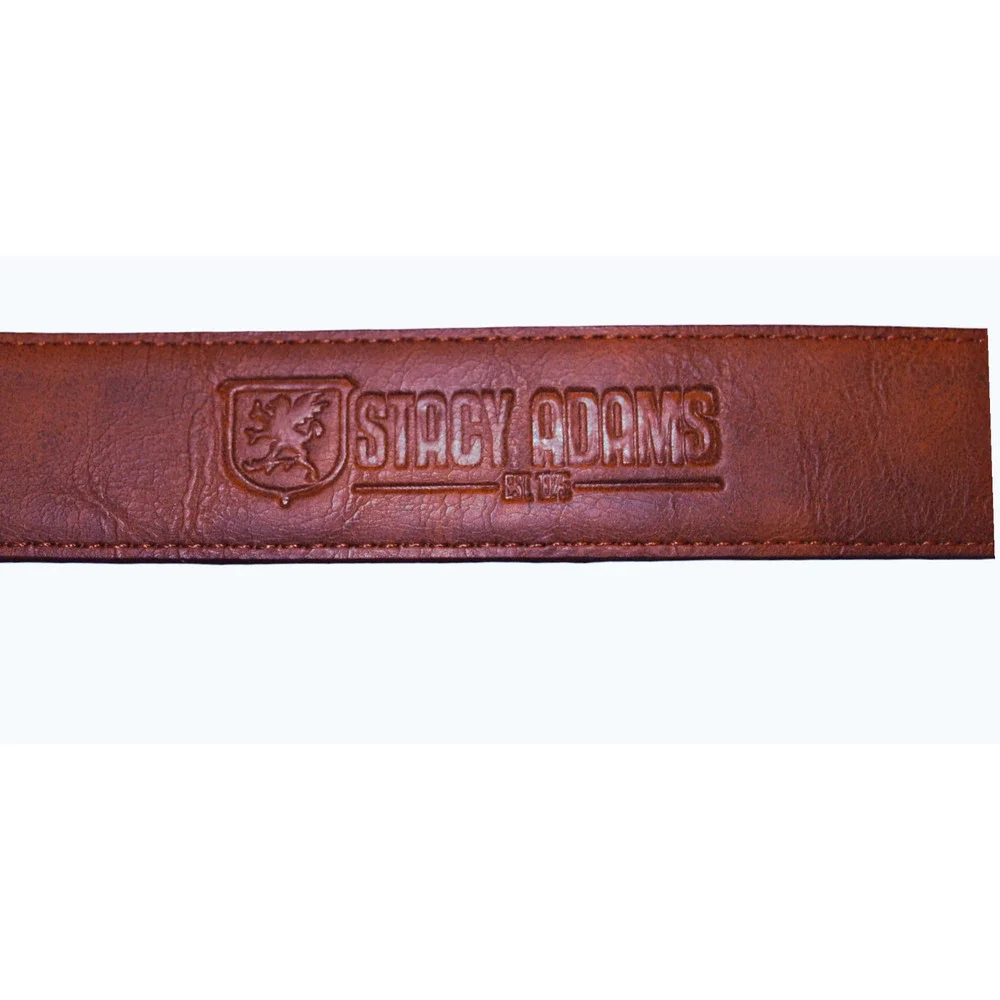 Genuine Leather Belt Adult Size 38 Brown With Pewter Tone Buckle by Stacie Adams